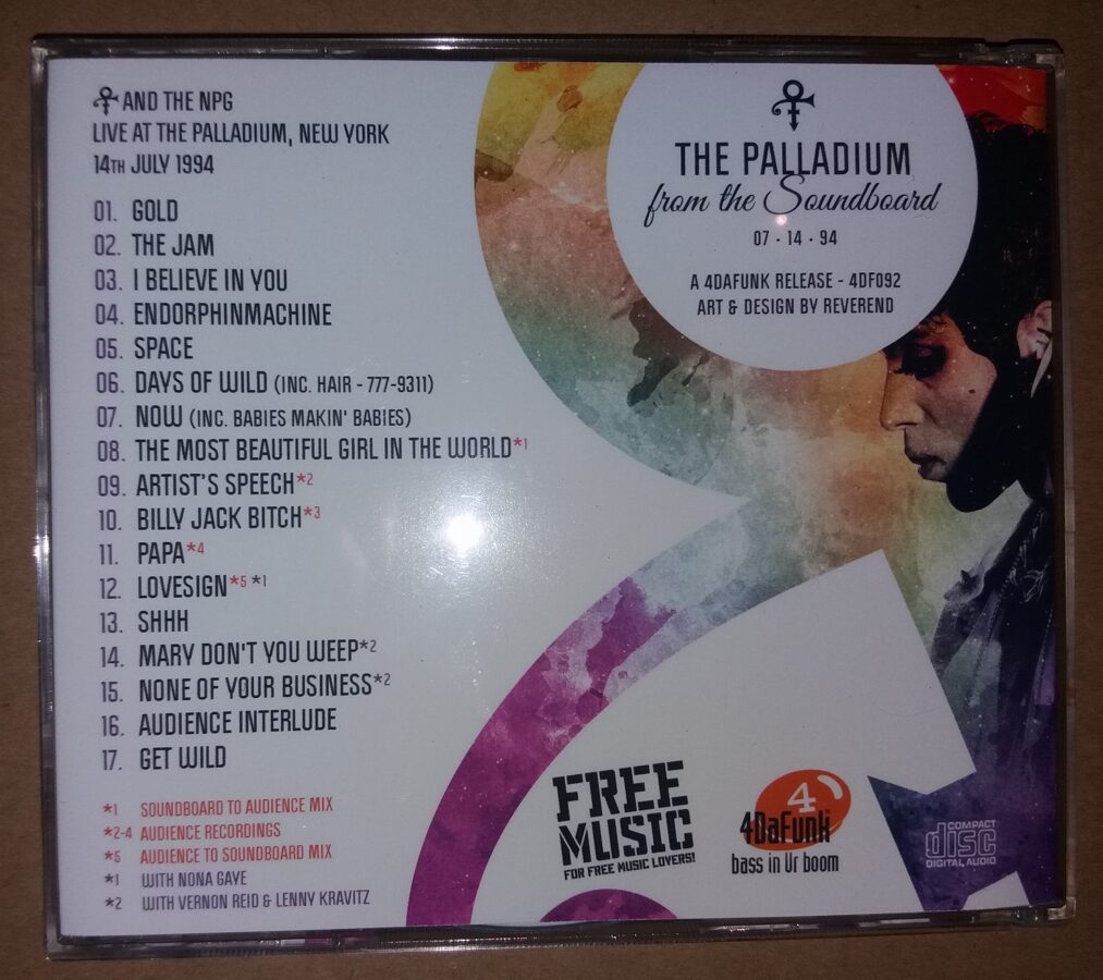 Prince - Palladium From The Soundboard 2CD